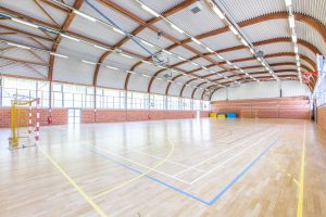 Gymnase parquet Centre sportif Espace 1000 Sources